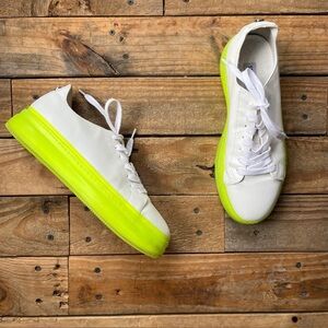 STEVE MADDEN Vegan Leather Sneakers, Size 9